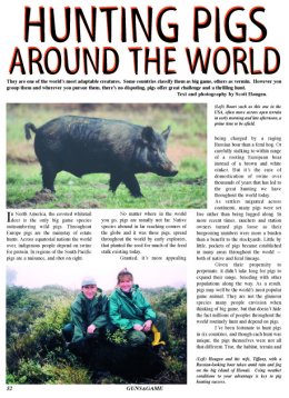 Hunting Pigs Around the World - page 52 Issue 30 (click the pic for an enlarged view)