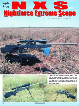 Nightforce NXS Scope - page 94Issue 30 (click the pic for an enlarged view)