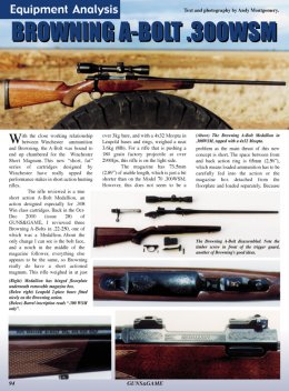 Browning A-Bolt .300 WSM - page 94 Issue 38 (click the pic for an enlarged view)