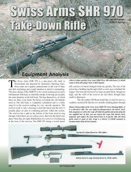 Swiss Arms SHR 970 Take-Down Rifle - page 60 Issue 42 (click the pic for an enlarged view)