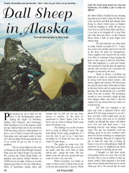Dall Sheep in Alaska - page 92 Issue 46 (click the pic for an enlarged view)
