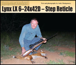 Lynx LX6-24x42D Step Reticle - page 102 Issue 58 (click the pic for an enlarged view)