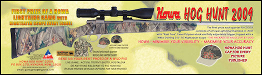 Howa Hog Hunt 2009 - page 140 Issue 62 (click the pic for an enlarged view)