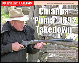 Chiappa Puma 1892 Takedown - .357 Mag - page 124 Issue 66 (click the pic for an enlarged view)