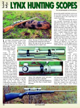 Lynx Hunting Scopes - page 90 Issue 29 (click the pic for an enlarged view)