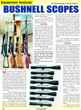 Bushnell Scopes - page 86 Issue 33 (click the pic for an enlarged view)