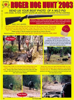 Ruger Hog Hunt 2003 - page 94 Issue 37 (click the pic for an enlarged view)