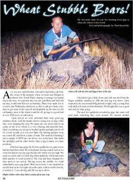 Wheat Stubble Boars - page 56 Issue 37 (click the pic for an enlarged view)