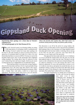 Gippsland Duck Opening - page 16 Issue 45 (click the pic for an enlarged view)