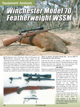 Winchester M70 Featherweight .243 WSSM - page 86 Issue 45 (click the pic for an enlarged view)