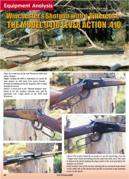 Winchester 9410 .410 Shotgun - page 68 Issue 35 (click the pic for an enlarged view)