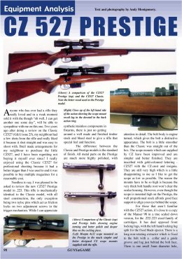 CZ527 Prestige .223 - page 98 Issue 35 (click the pic for an enlarged view)