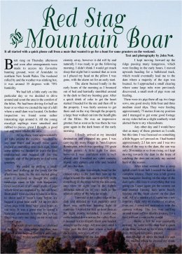 Red Stag and Mountain Boar - page 34 Issue 35 (click the pic for an enlarged view)
