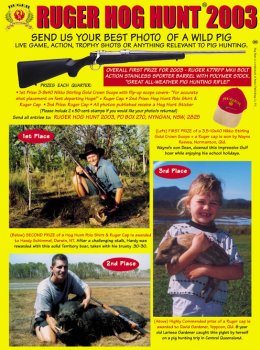 Ruger Hog Hunt 2003 - page 94 Issue 39 (click the pic for an enlarged view)