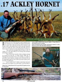 The .17 Ackley Hornet - page 50 Issue 39 (click the pic for an enlarged view)