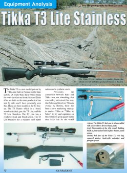 Tikka T3 Lite Stainless - page 72 Issue 39 (click the pic for an enlarged view)