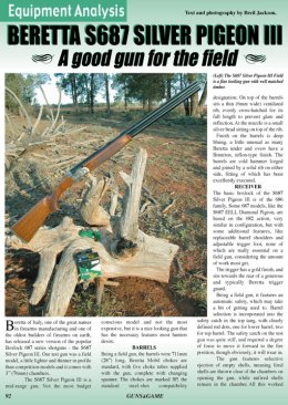 Beretta S687 Silver Pigeon III - page 92 Issue 39 (click the pic for an enlarged view)