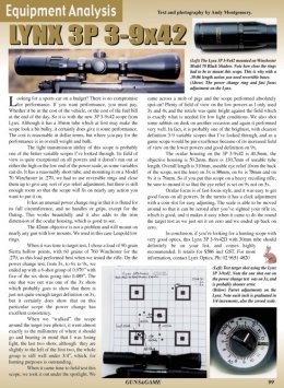 Lynx 3P 3-9x40 Scope - page 99 Issue 39 (click the pic for an enlarged view)