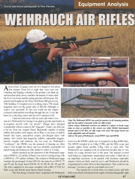 Weihrauch Air Rifles - page 97 Issue 43 (click the pic for an enlarged view)