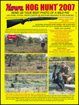 Howa Hog Hunt 2007 - page 110 Issue 55 (click the pic for an enlarged view)