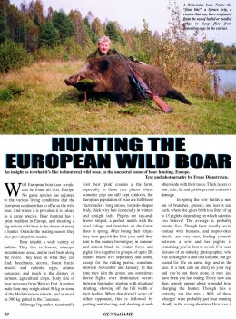 Hunting the European Wild Boar - page 20 Issue 32 (click the pic for an enlarged view)