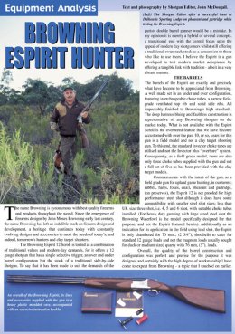 Browning Espirit Hunter - page 88 Issue 36 (click the pic for an enlarged view)