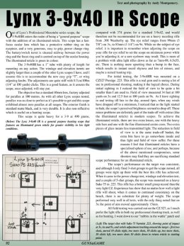 Lynx 3-9x40 Illuminated Reticle Scope - page 92 Issue 36 (click the pic for an enlarged view)
