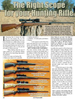 The Right Scope for your Hunting Rifle - page 28 Issue 36 (click the pic for an enlarged view)