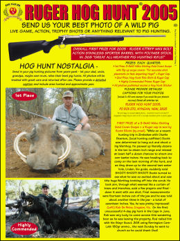 Ruger Hog Hunt 2005 - page 110 Issue 48 (click the pic for an enlarged view)
