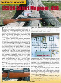 CZ550 Safari Magnum .458 - page 98 Issue 48 (click the pic for an enlarged view)