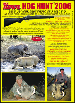 Howa Hog Hunt 2006 - page 110 Issue 52 (click the pic for an enlarged view)