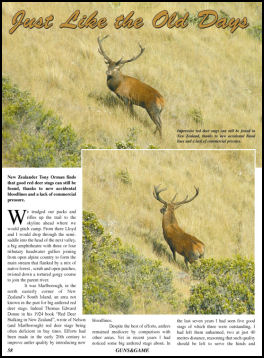 Just Like The Old Days (Red Deer in NZ) - page 58 Issue 52 (click the pic for an enlarged view)