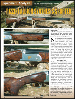 Rizzini Albion Synthesis Sporter - page 90 Issue 52 (click the pic for an enlarged view)