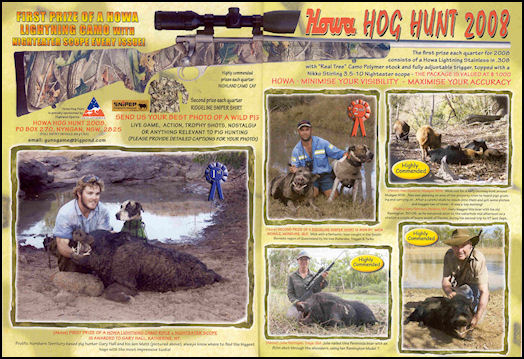 Howa Hog Hunt 2008 - page 124 Issue 60 (click the pic for an enlarged view)