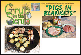 Grub in the Scrub - Pigs in Blankets - page 50 Issue 60 (click the pic for an enlarged view)