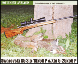 Swarovski X5 3.5-18x50P & X5i 5-25x56P by Andy Montgomery (page 106) Issue 92 (click the pic for an enlarged view)