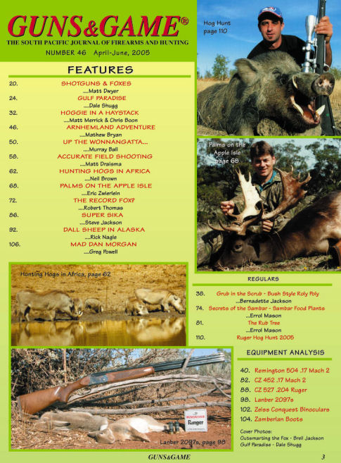 April-June 2005, Issue 46 - Order this back issue from the Back Issues page !!