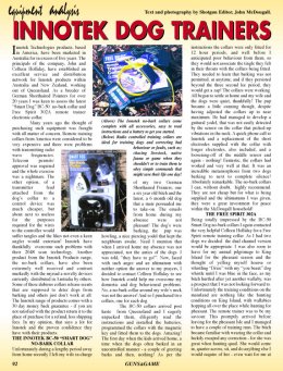 Innotek Dog Trainers - page 92 Issue 29 (click the pic for an enlarged view)