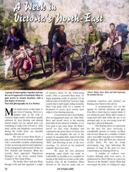 A week in Victoria¹s North-east - page 32 Issue 45 (click the pic for an enlarged view)
