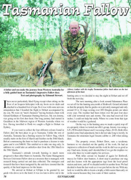 Tasmanian Fallow - page 70 Issue 45 (click the pic for an enlarged view)