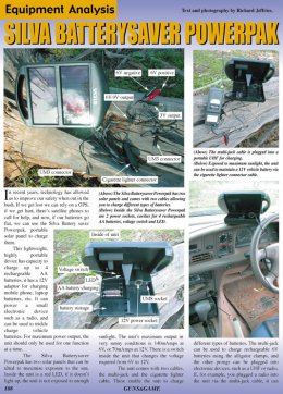 Silva Batterysaver Powerpak - page 108 Issue 39 (click the pic for an enlarged view)