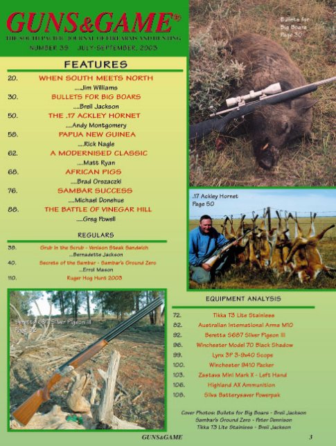 July-September 2003, Issue 39 - Order this back issue from the Back Issues page !!