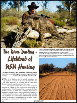 The River Darling � Lifeblood of NSW Hunting  - page 54 Issue 51 (click the pic for an enlarged view)