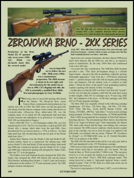 Zbrojvka Brno � ZKK Series  - page 100 Issue 55 (click the pic for an enlarged view)