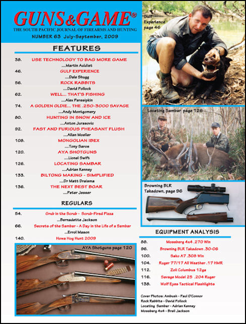 July-September 2009, Issue 63 - Order this back issue from the Back Issues page !!