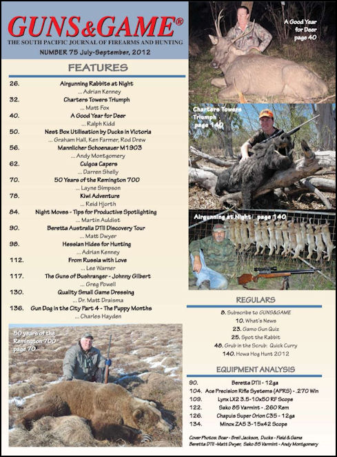 July-September 2012, Issue 75 - On Sale Now !!