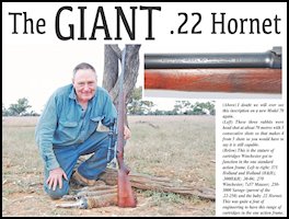 The Giant .22 Hornet � Winchester Pre-64 Model 70 (page 78) Issue 83 (click the pic for an enlarged view)