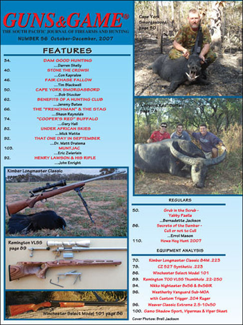 October-December 2007, Issue 56 - Order this back issue from the Back Issues page !!