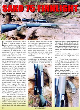 Sako 75 Finnlight - page 52 Issue 32 (click the pic for an enlarged view)