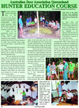 Qld ADA Hunter Education Course - page 66 Issue 32 (click the pic for an enlarged view)